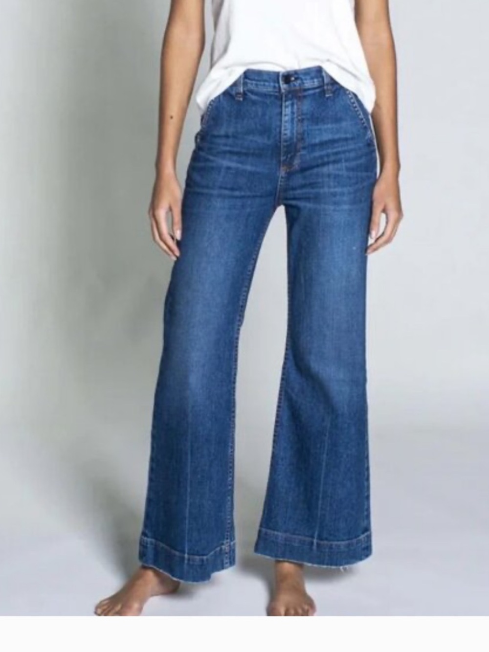 ASKK NY High Rise Straight Leg Jeans Size 26 Premium Denim